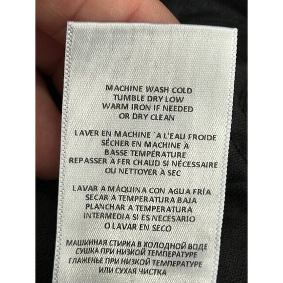 RE/DONE Womens 70s Stove Pipe Straight Leg Jeans Raw Hem Denim Black Size 25 NWT - Picture 7 of 11